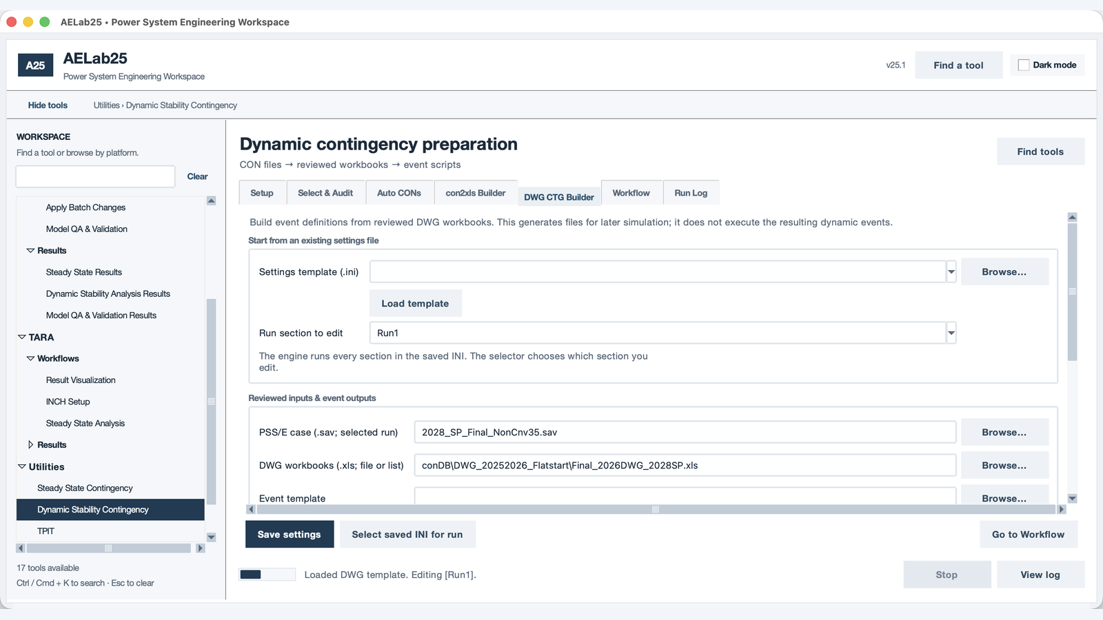 AELab25 DWG contingency builder